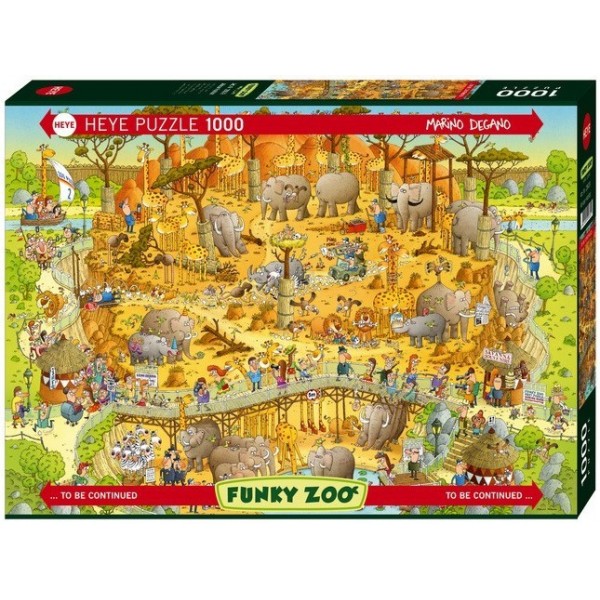 Funky Zoo -część I - Afrykańskie ZOO, Degano - Sklep Art Puzzle